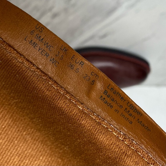 Franco Sarto Meyer Wide Calf Maroon Leather Tall Riding Boot 6 1/2 M - Picture 12 of 15